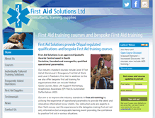 Tablet Screenshot of firstaidsolutions.org